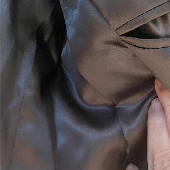 diVenedetto Cashmere Blend Vintage Charcoal Double-Breasted Men's Trench Coat - Picture 12 of 16